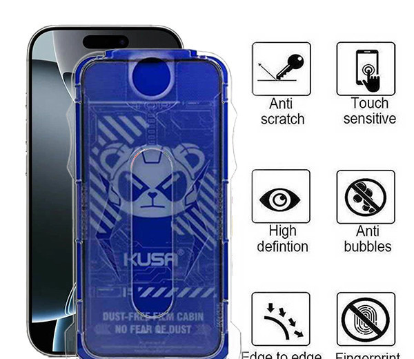 محافظ صفحه نمایش  اپیکوی مدل Kusa Easy install Kit مناسب برای گوشی موبایل اپل iPhone 16 Pro Max محافظ صفحه نمایش  اپیکوی مدل Kusa Easy install Kit مناسب برای گوشی موبایل اپل iPhone 16 Pro Max