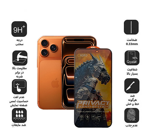 محافظ صفحه نمایش حریم شخصی اپیکوی مدل Knight Privacy مناسب برای گوشی موبایل اپل iPhone 17 Pro Max محافظ صفحه نمایش حریم شخصی اپیکوی مدل Knight Privacy مناسب برای گوشی موبایل اپل iPhone 17 Pro Max