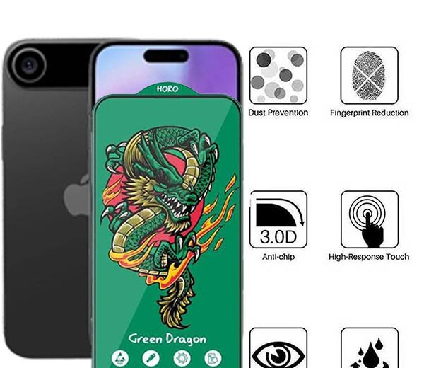 محافظ صفحه نمایش اپیکوی مدل Green Dragon ExplosionProof مناسب برای گوشی موبایل اپل iPhone 17 Air محافظ صفحه نمایش اپیکوی مدل Green Dragon ExplosionProof مناسب برای گوشی موبایل اپل iPhone 17 Air