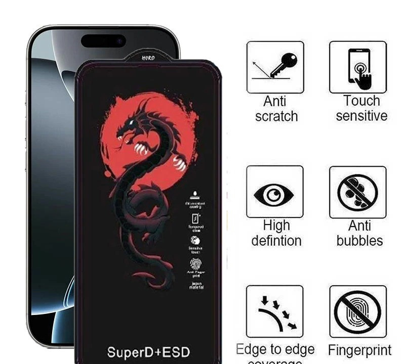 محافظ صفحه نمایش اپیکوی مدل Red Dragon ESD مناسب برای گوشی موبایل اپل iPhone 16 / 15 / 14 Pro محافظ صفحه نمایش اپیکوی مدل Red Dragon ESD مناسب برای گوشی موبایل اپل iPhone 16 / 15 / 14 Pro