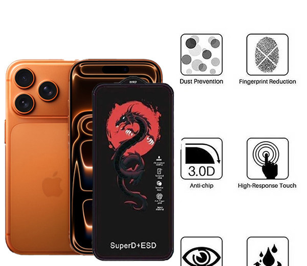 محافظ صفحه نمایش اپیکوی مدل Red Dragon ESD مناسب برای گوشی موبایل اپل iPhone 17 Pro / 17 /16 Pro محافظ صفحه نمایش اپیکوی مدل Red Dragon ESD مناسب برای گوشی موبایل اپل iPhone 17 Pro / 17 /16 Pro