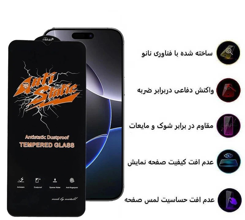 محافظ صفحه نمایش اپیکوی مدل Antistatic Dustproof مناسب برای گوشی موبایل اپل iPhone 17 محافظ صفحه نمایش اپیکوی مدل Antistatic Dustproof مناسب برای گوشی موبایل اپل iPhone 17
