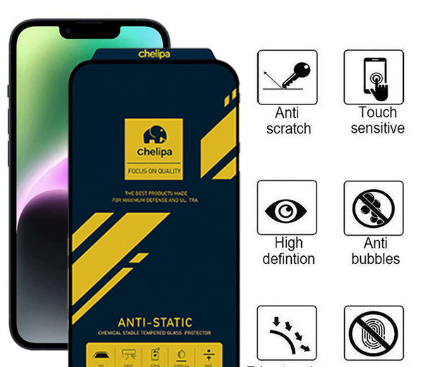 محافظ صفحه نمایش اپیکوی مدل Chelipa Anti-Static مناسب برای گوشی موبایل اپل iPhone 13 Pro Max/14 Plus محافظ صفحه نمایش اپیکوی مدل Chelipa Anti-Static مناسب برای گوشی موبایل اپل iPhone 13 Pro Max/14 Plus
