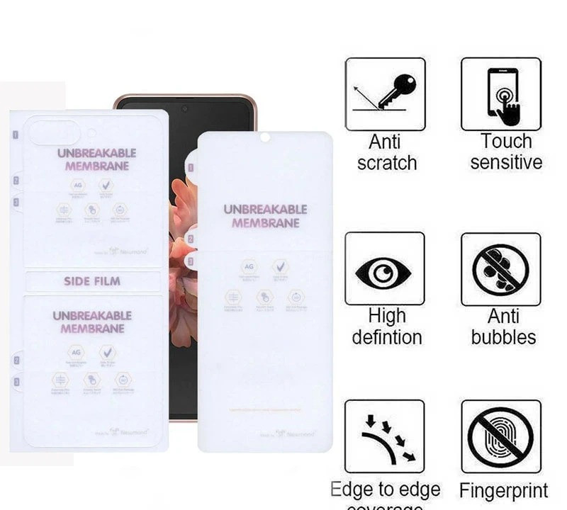 محافظ صفحه نمایش مات بوف مدل Hydrogel-Matte مناسب برای گوشی موبایل سامسونگ Galaxy Z Flip 7 به همراه محافظ پشت گوشی محافظ صفحه نمایش مات بوف مدل Hydrogel-Matte مناسب برای گوشی موبایل سامسونگ Galaxy Z Flip 7 به همراه محافظ پشت گوشی