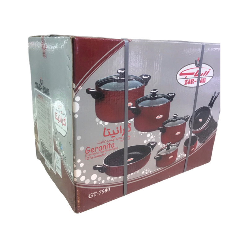 سرويس پخت و پز 12 پارچه زرساب مدل گرانيتا 7580