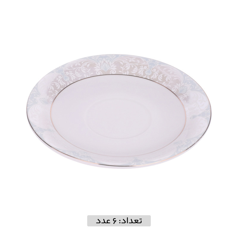 سرویس چای خوری 12 پارچه چینی مقصود طرح مونالیزا مدل دانمارکی ورژن 2