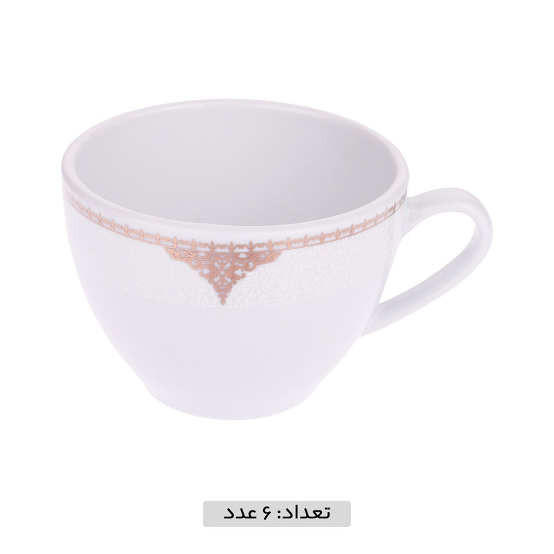 ست فنجان و نعلبکی 12 پارچه مقصود مدل دنیز