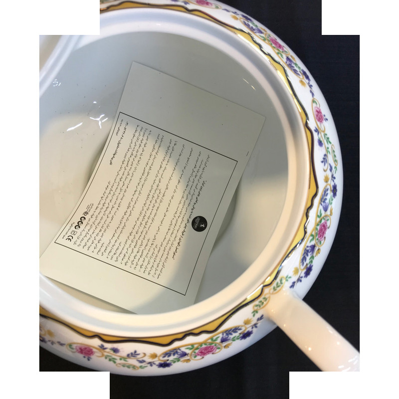 سوپ خوری چینی زرین ایران مدل ایتالیا اف کد 3650 گلستان درجه 3