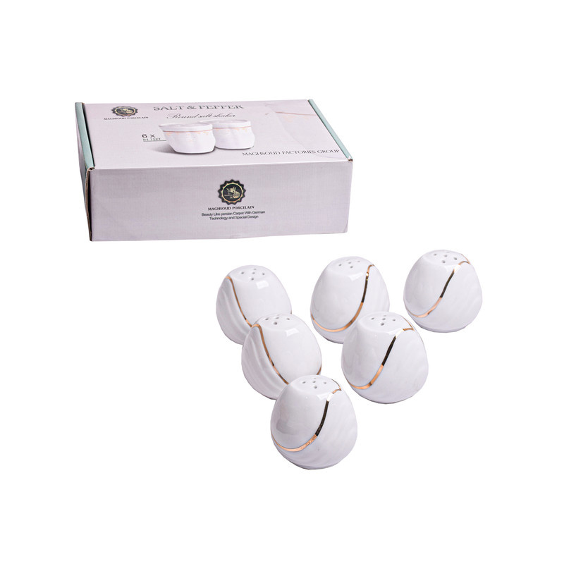 نمکپاش مقصود مدل پیچ دو خط طلا کد 12 بسته 6 عددی