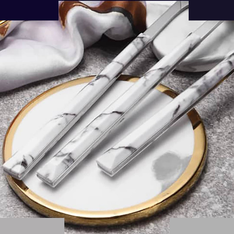 سرویس قاشق و چنگال 33 پارچه جی فی نی مدل W-MARBLE