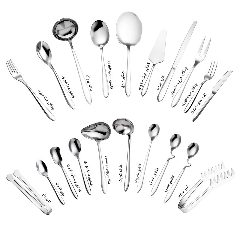 سرویس قاشق و چنگال 142 پارچه جی فی نی مدل G-605 سرویس قاشق و چنگال 142 پارچه جی فی نی مدل G-605