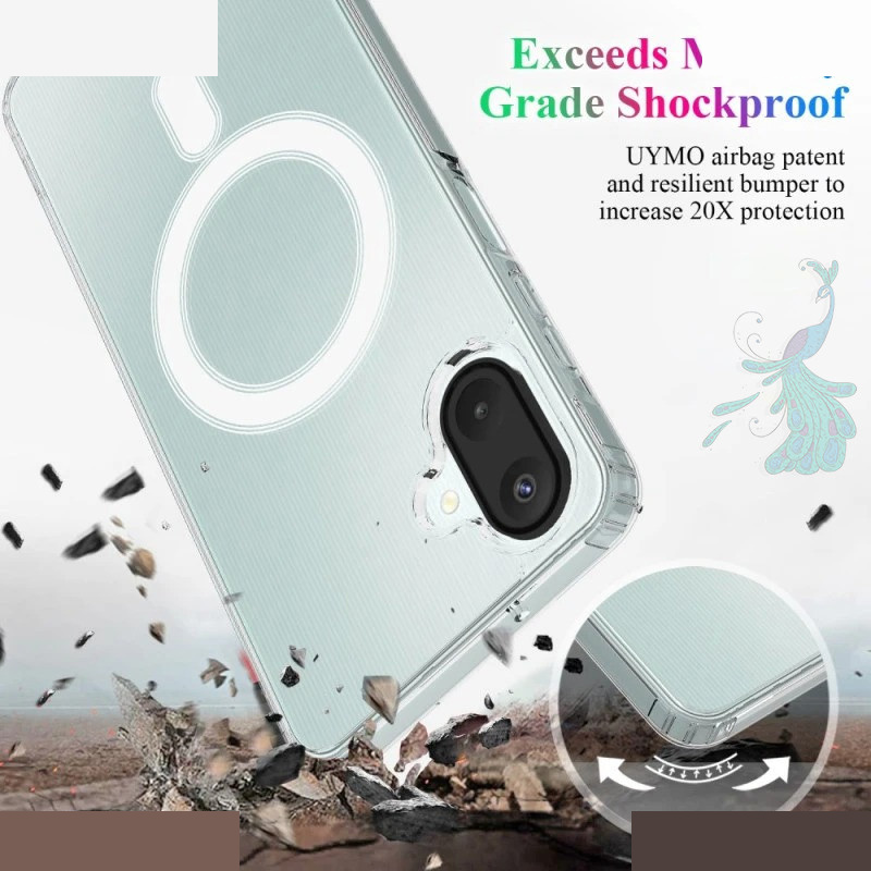 کاور گوشی موبایل سامسونگ A07 پیکوک مدل Clear Magsafe کاور گوشی موبایل سامسونگ A07 پیکوک مدل Clear Magsafe