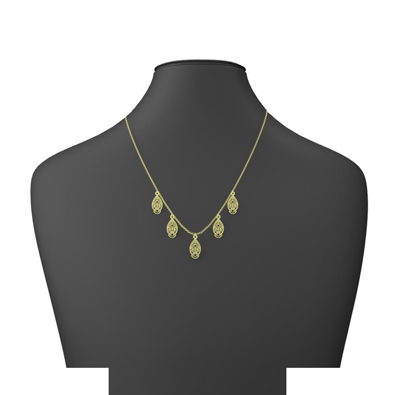 گردنبند طلا 18 عیار زنانه مدوپد مدل هندسی کد RNA10677 گردنبند طلا 18 عیار زنانه مدوپد مدل هندسی کد RNA10677