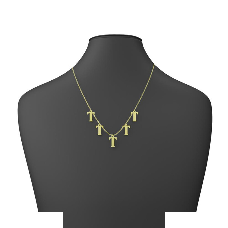 گردنبند طلا 18 عیار زنانه مدوپد مدل حرف T کد RNA17166 گردنبند طلا 18 عیار زنانه مدوپد مدل حرف T کد RNA17166