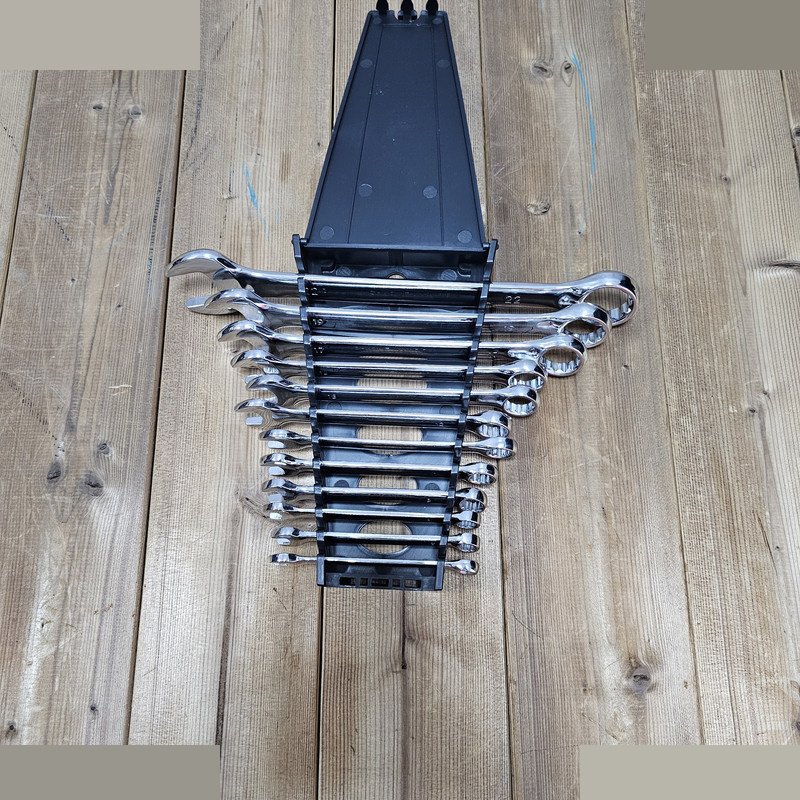 آچار یکسر تخت و یکسر رینگی باس مدل 12S مجموعه 12 عددی آچار یکسر تخت و یکسر رینگی باس مدل 12S مجموعه 12 عددی