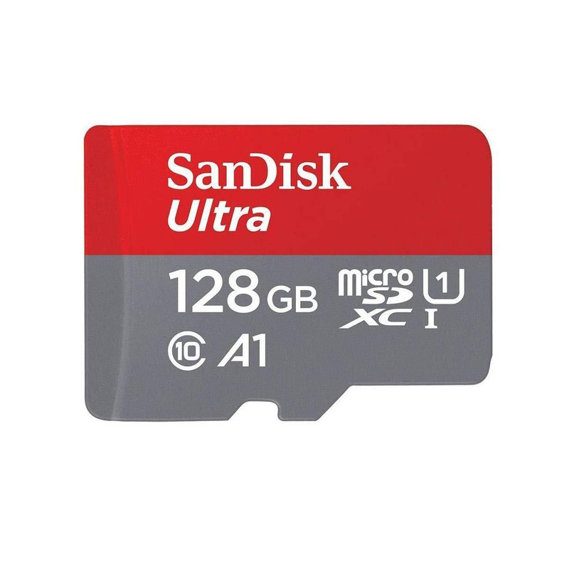 کارت حافظه microSDXC سن دیسک مدل Ultra A1 کلاس 10 استاندارد UHS-I سرعت 100MBps ظرفیت 128 گیگابایت به همراه آداپتور SD کارت حافظه microSDXC سن دیسک مدل Ultra A1 کلاس 10 استاندارد UHS-I سرعت 100MBps ظرفیت 128 گیگابایت به همراه آداپتور SD