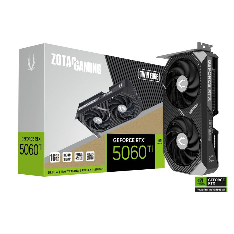 کارت گرافیک مبتنی بر NVIDIA زوتک مدل   GEFORCE RTX 5060 Ti 16GB ZOTAC TWIN EDGE