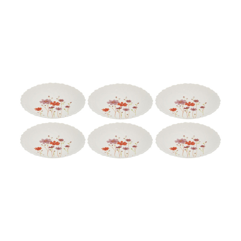 بشقاب خورش خوری لومینارک مدل کانتری فلاورز بسته 6 عددی