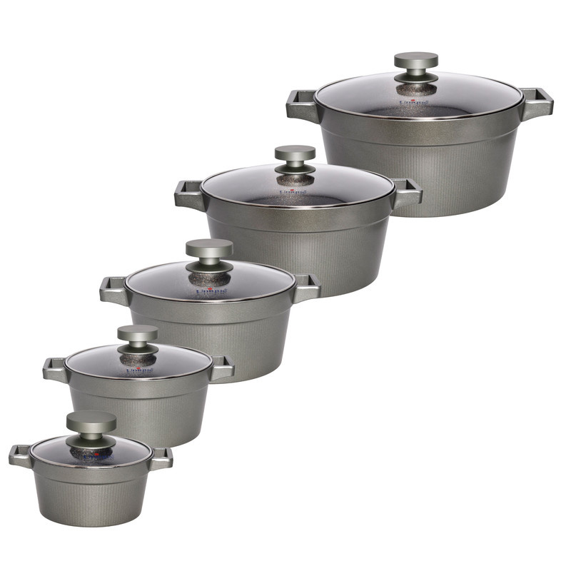 سرویس قابلمه و تابه گرانیتی 15 پارچه یونیک مدل 8529 سرویس قابلمه و تابه گرانیتی 15 پارچه یونیک مدل 8529