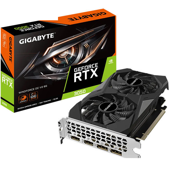 کارت گرافیک گیگابایت مدل GeForce RTX 3050 WINDFORCE OC V2 6G کارت گرافیک گیگابایت مدل GeForce RTX 3050 WINDFORCE OC V2 6G