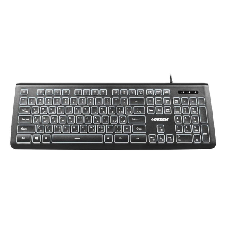 کیبورد گرین مدل GK304، سوییچ ممبران، Full Size، نورپردازی تک رنگ کیبورد گرین مدل GK304، سوییچ ممبران، Full Size، نورپردازی تک رنگ