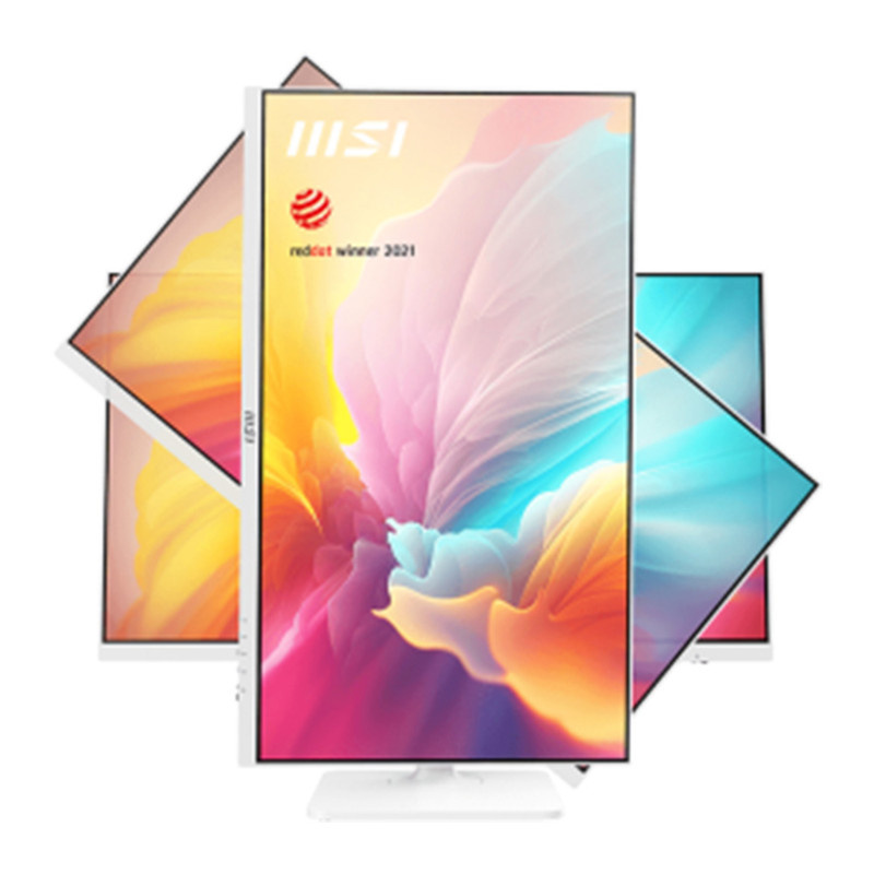 مانیتور 27 اینچ ام اس آی مدل MD2712PW، رزولوشن FullHD، پنل IPS، نرخ بروزرسانی 100 هرتز، با نسبت تصویر 16:9، دارای اسپیکر داخلی، دارای پورت HDMI و USB-C و خروجی هدفون