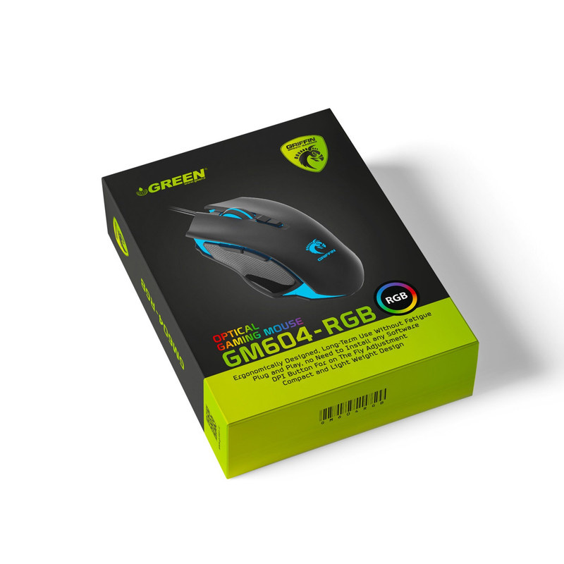 ماوس مخصوص بازی گرین مدل GM604-RGB ماوس مخصوص بازی گرین مدل GM604-RGB