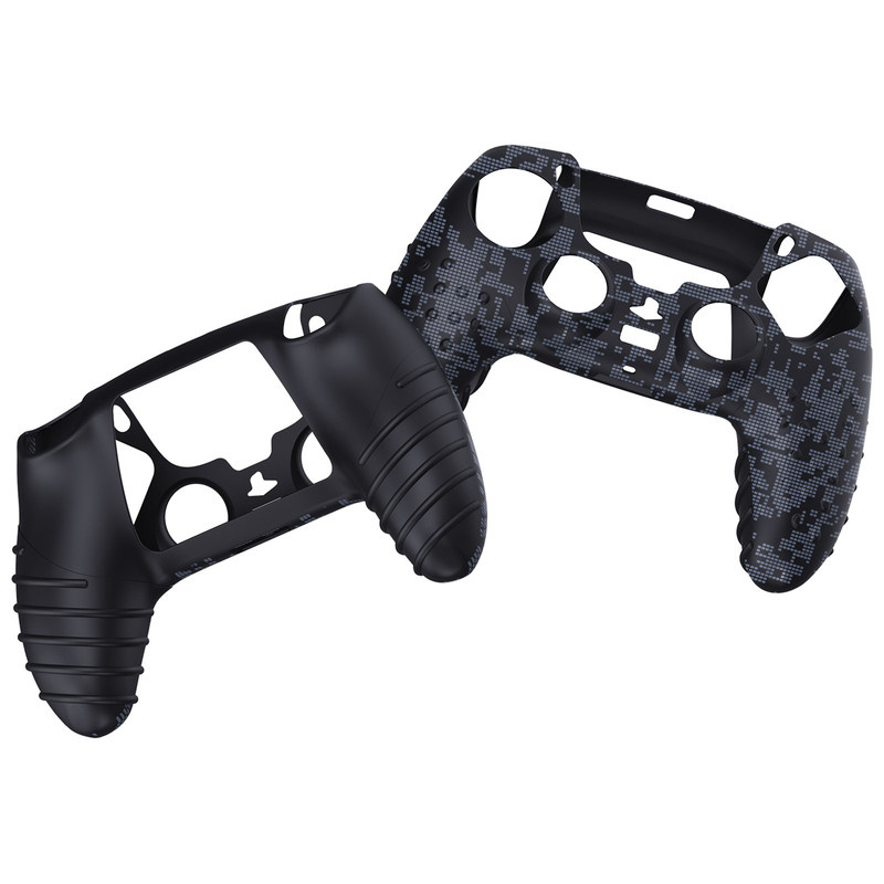 محافظ دسته پلی استیشن 5 اسپارک فاکس مدل Silicone Grip Pack Digital Camo به همراه روکش آنالوگ محافظ دسته پلی استیشن 5 اسپارک فاکس مدل Silicone Grip Pack Digital Camo به همراه روکش آنالوگ
