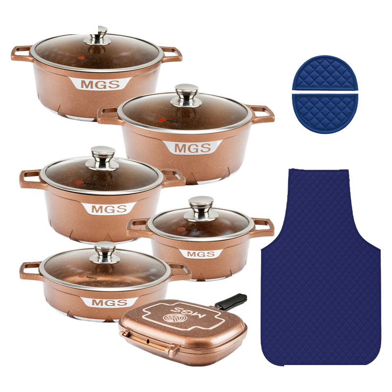 سرویس پخت و پز 15 پارچه ام جی اس مدل جرمنی C سرویس پخت و پز 15 پارچه ام جی اس مدل جرمنی C