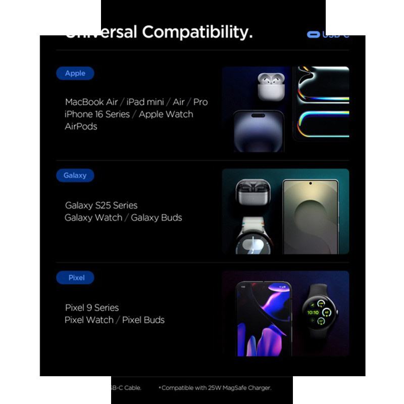 شارژر دیواری 67 وات سه پورت اسپیگن مدل EE673EU