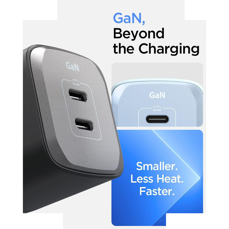 شارژر دیواری 65 وات دو پورت اسپیگن مدل PE2204EU