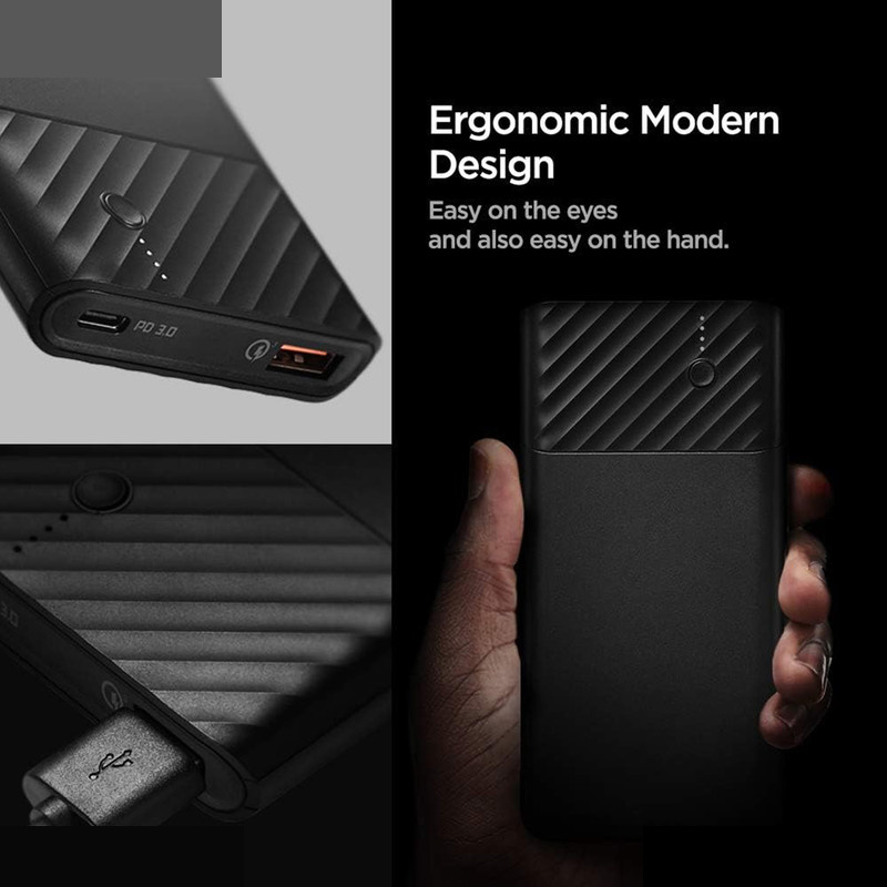 پاوربانک اسپیگن مدل PocketBoost ظرفیت 10000 میلی آمپر ساعت