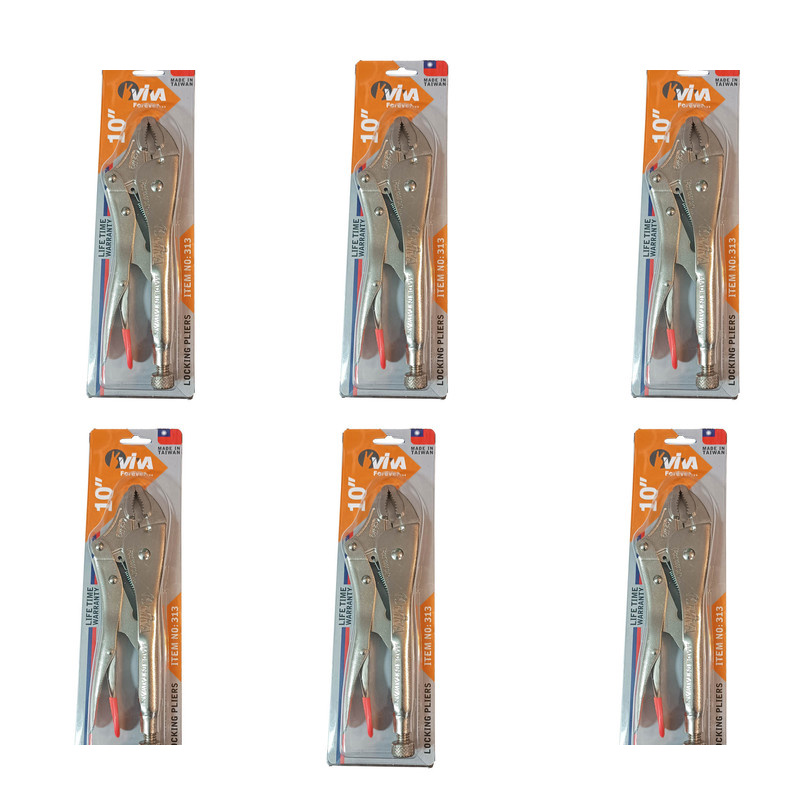 انبر قفلی ویوا مدل AJ-313-250MM سایز 10 اینچ مجموعه 6 عددی انبر قفلی ویوا مدل AJ-313-250MM سایز 10 اینچ مجموعه 6 عددی