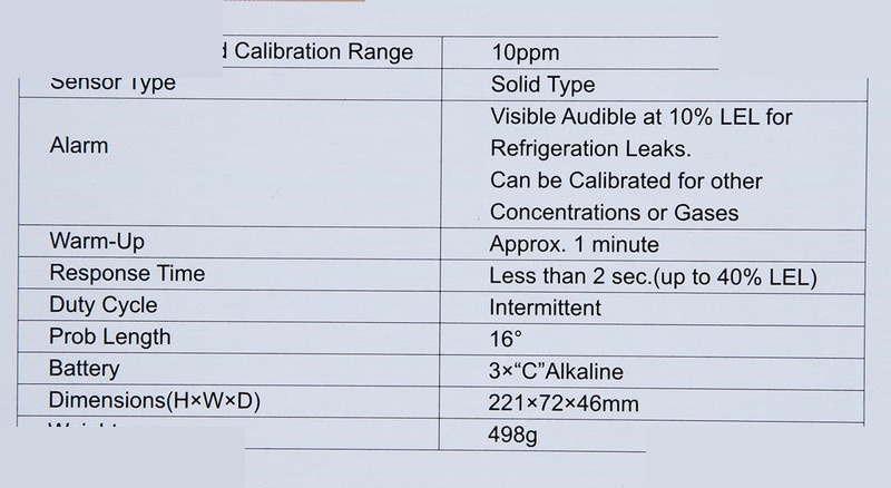 نشت یاب گاز کولر سی ای ام مدل GD-3303 نشت یاب گاز کولر سی ای ام مدل GD-3303
