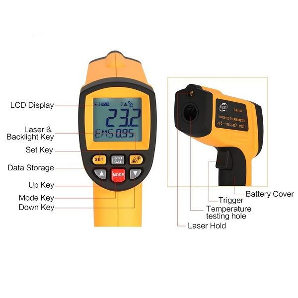 ترمومتر لیزری بنتک مدل GM1150 ترمومتر لیزری بنتک مدل GM1150