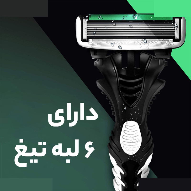 خود تراش دورکو مدل 6Blade تحت لیسانس بسته 3 عددی خود تراش دورکو مدل 6Blade تحت لیسانس بسته 3 عددی