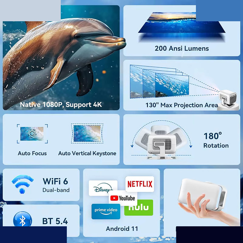 ویدئو پروژکتور فول اچ دی بنیوس مدل BE-VP16