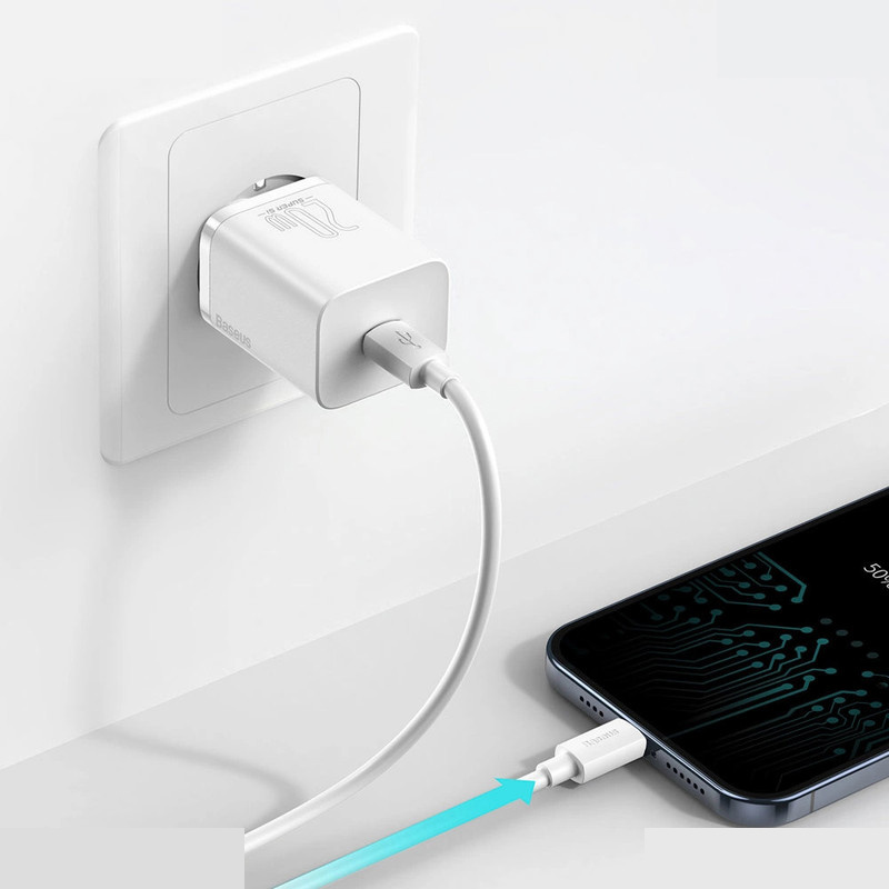 شارژر دیواری 20 وات باسئوس مدل r Si 1C 20W CCSUP-B02 شارژر دیواری 20 وات باسئوس مدل r Si 1C 20W CCSUP-B02