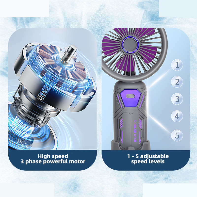 پنکه دستی هیوندای مدل PF-006 با ظرفیت 1200 میلی آمپر ساعت