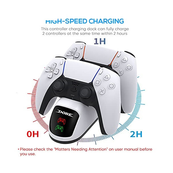 شارژر دسته بازی پلی استیشن 5 دابی مدل TP5-0515B شارژر دسته بازی پلی استیشن 5 دابی مدل TP5-0515B