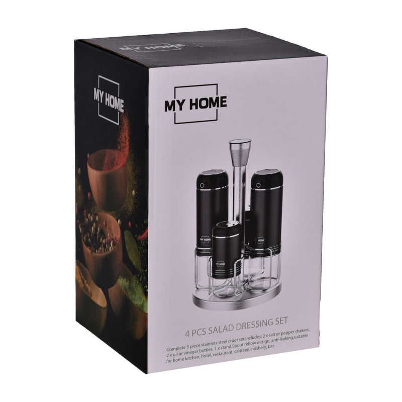 ست آبلیموخوری و نمک پاش MY HOME طرح گرد مجموعه 4 عددی ست آبلیموخوری و نمک پاش MY HOME طرح گرد مجموعه 4 عددی