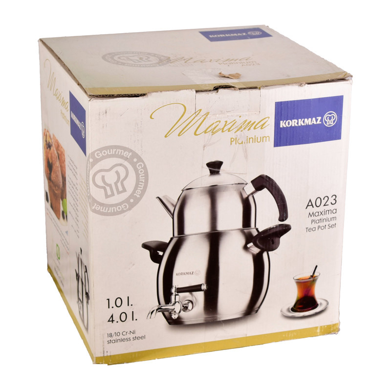 ست کتری قوری کرکماز کد 023 گنجایش کتری 4 لیتر گنجایش قوری 1 لیتر ست کتری قوری کرکماز کد 023 گنجایش کتری 4 لیتر گنجایش قوری 1 لیتر