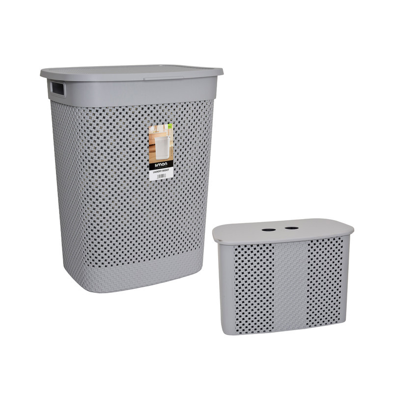 سبد رخت چرک لیمون کد 2136  مجموعه 2 عددی