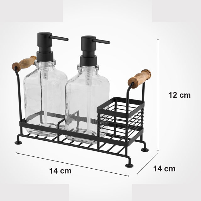پمپ مایع ظرفشویی لیمون مدل دوقلو به همراه استند