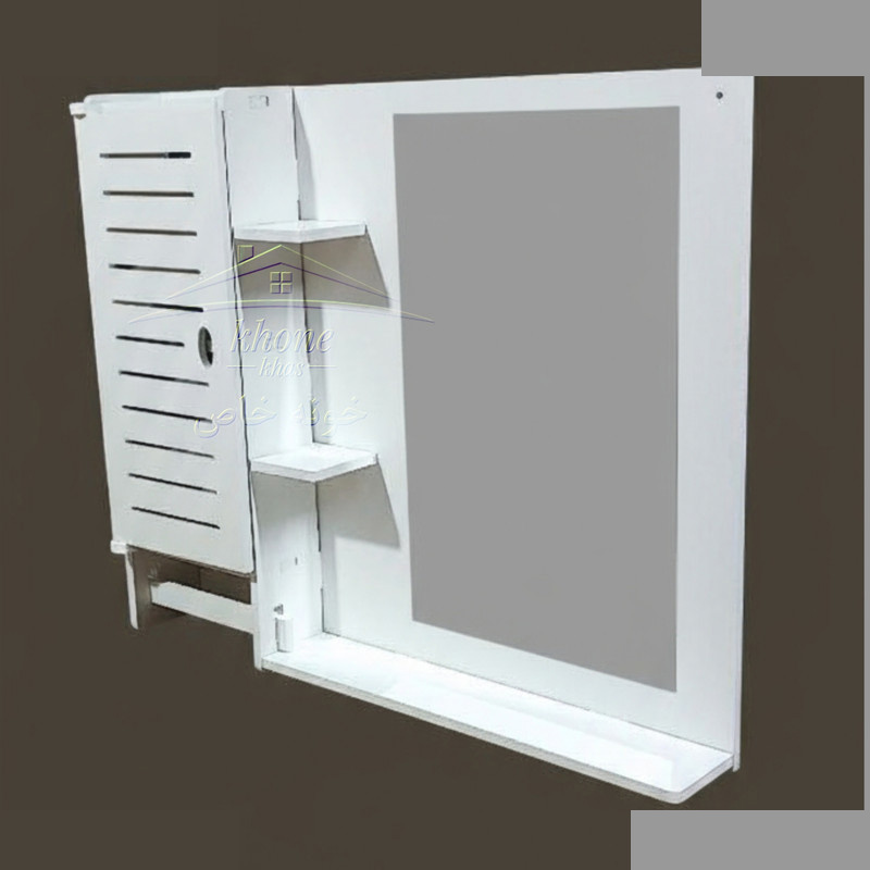 ست آینه و باکس سرویس بهداشتی خونه خاص مدل چپ سایز 56*46 سانتی متر