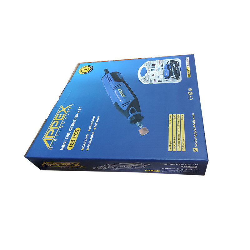 فرز انگشتی مینیاتوری اپکس مدل SMT-MINI DIE GRINDERKIT--APX-3283-183pcs مجموعه 183 عددی