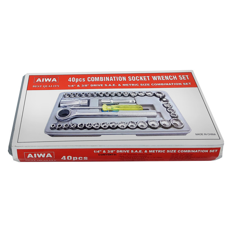 آچار بکس و سری آچار بکس آیوا مدل 40 N بسته 40 عددی آچار بکس و سری آچار بکس آیوا مدل 40 N بسته 40 عددی