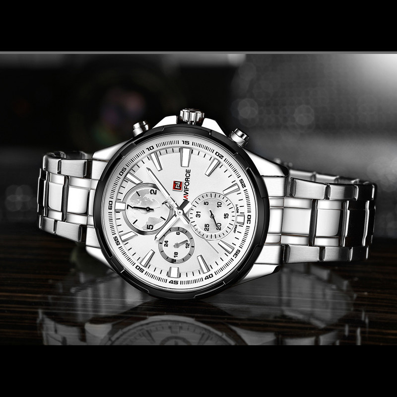 ساعت مچی عقربهای مردانه نیوی فورس مدل NF9089M -S-W
