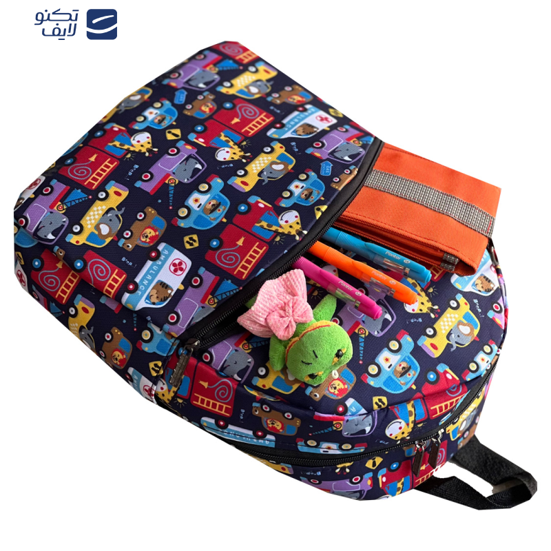 کوله پشتی بچگانه فوروارد کد FCLT99904 ZOO CAR  کوله پشتی بچگانه فوروارد کد FCLT99904 ZOO CAR