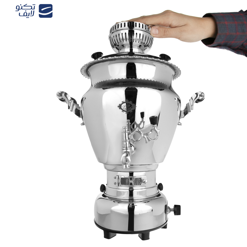 سماور گازسوز عالی نسب مدل Ganjineh ظرفیت 6 لیتر